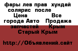 фары лев.прав. хундай солярис. после 2015. › Цена ­ 20 000 - Все города Авто » Продажа запчастей   . Крым,Старый Крым